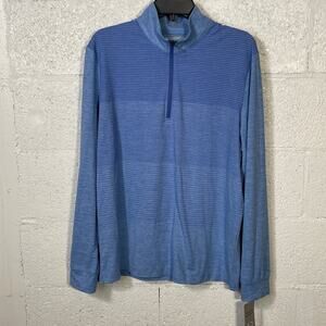 PGA Tour Men's Lux Touch Ombre Golf Sweater Med Ultramar heather blue Medium